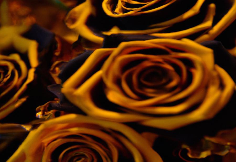 Crossbreeding black roses and obtaining golden roses