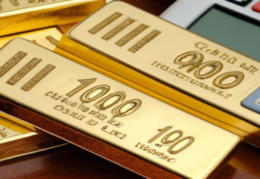 Calculating the value of 100 mills of gold