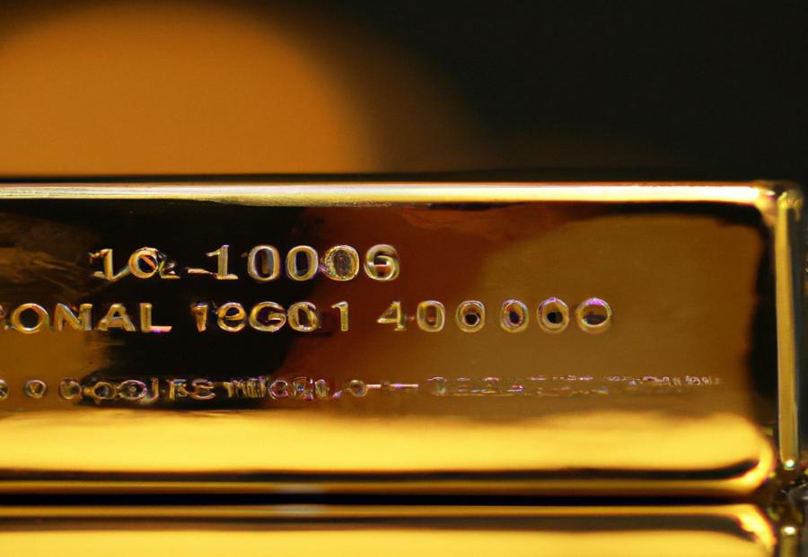 Steps to calculate the value of 1/10 of Gold