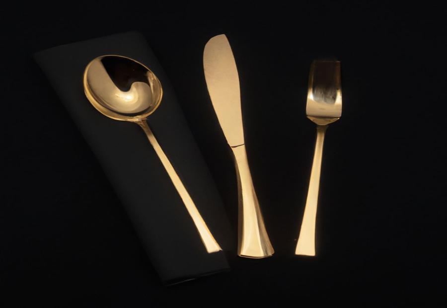 Gold-plated tableware