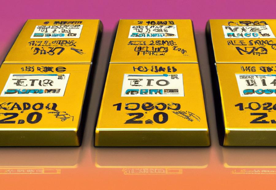 Different Options and Prices for 20 Gram Gold Bars