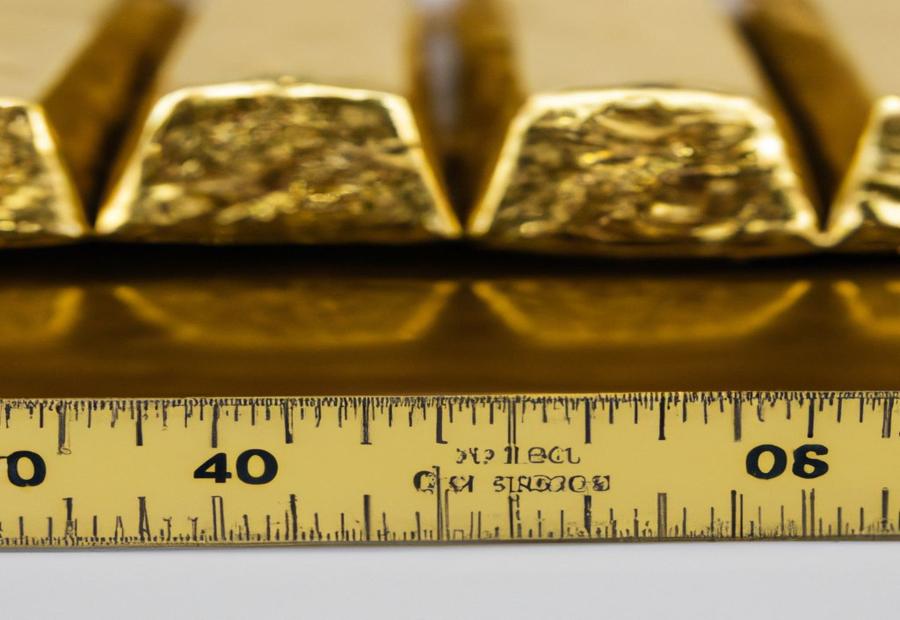 Gold grain bars and their measurement units
