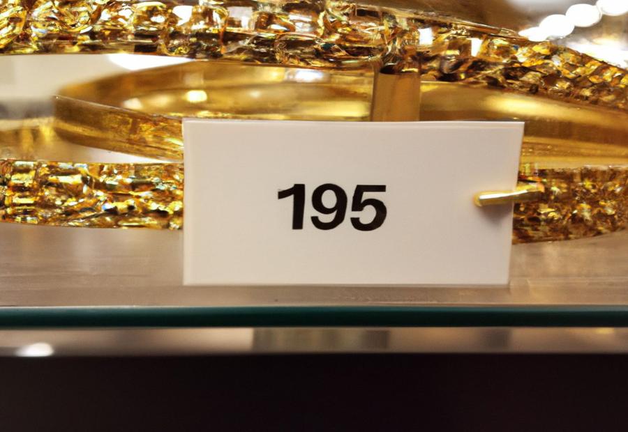 Determining the price of a 14KT gold bracelet