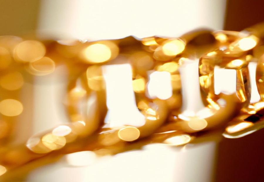 Evaluating the condition and quality of a 14KT gold chain