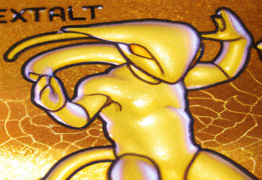 Description and Features of the Gold Mewtwo Trading Card