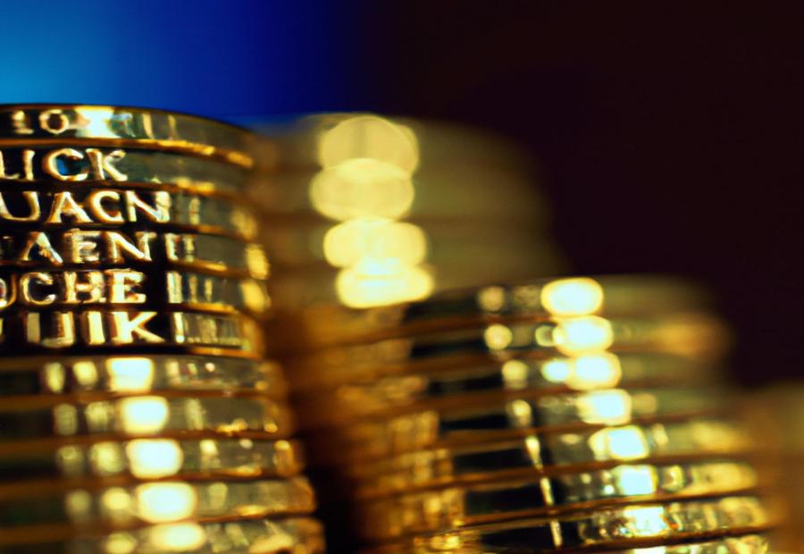 The exchange rate and value of gold coins
