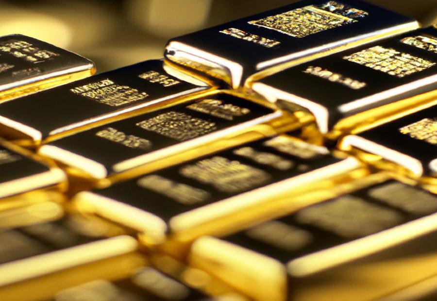 Different sizes and weights of gold bars