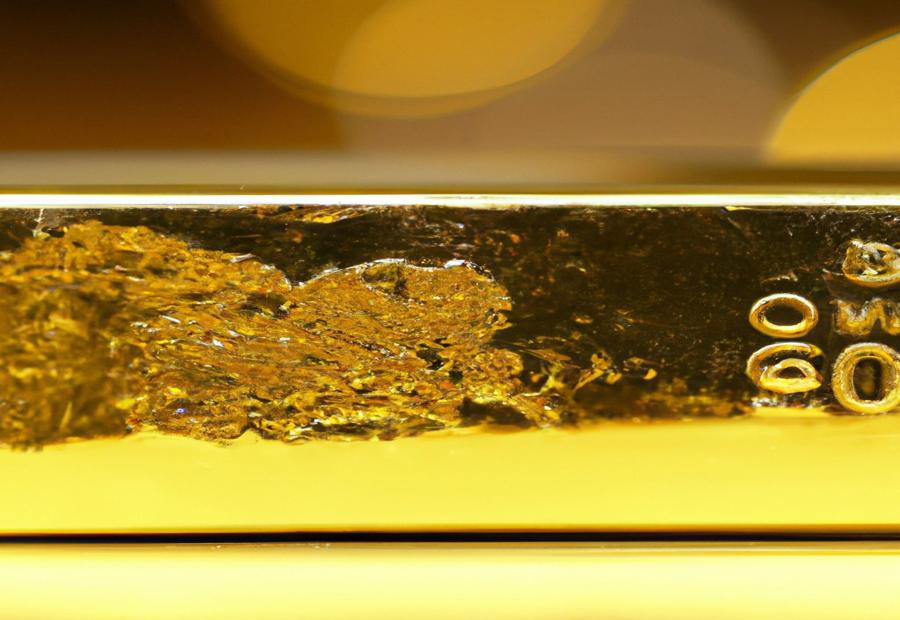 Purity and weight of a 1 oz gold bar