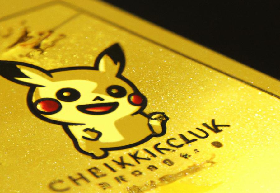 The value of Pikachu gold cards