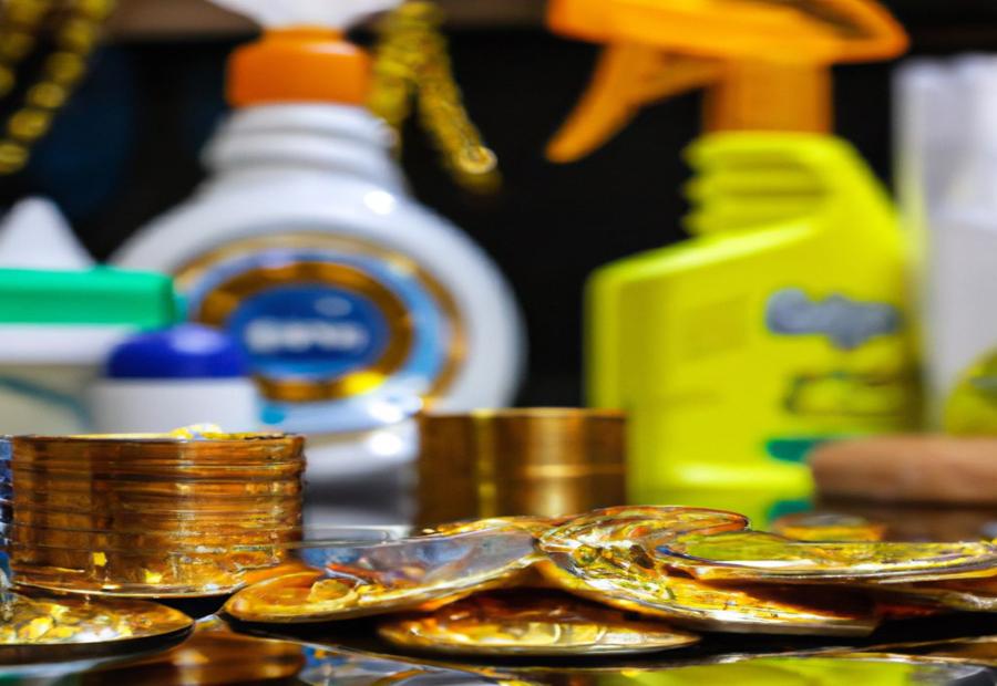 Supplies needed for cleaning gold coins